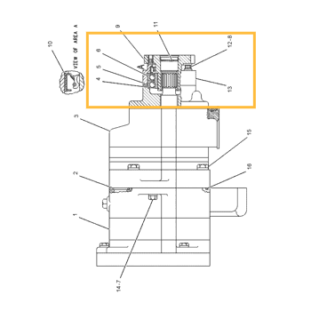 Насос трансмиссии CAT D10N - 7G2262