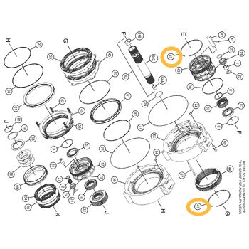 Кольцо стопорное CAT 6V-2478, 6V2478