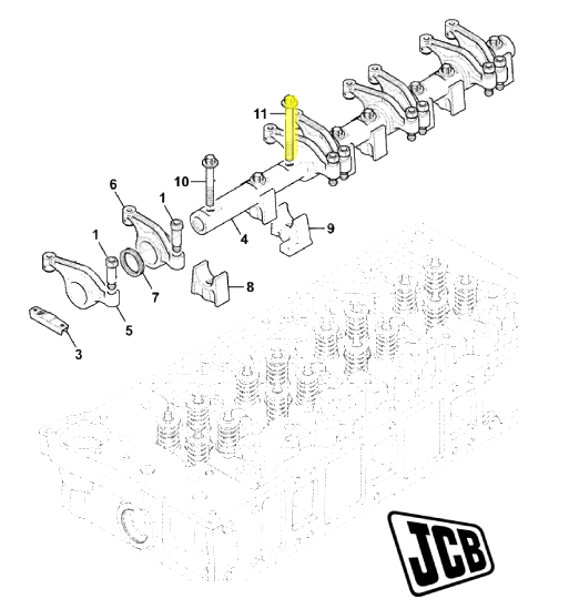 Болт крепления коромысло JCB 1317/3312Z, 1317-3312Z, 13173312Z