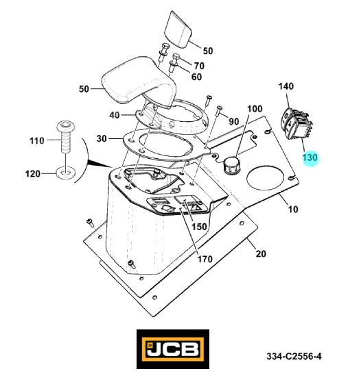 Переключатель света JCB 701/E7389, ​701-E7389, ​701E7389