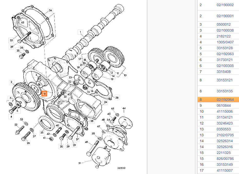 Упорная шайба JCB ​02/192064, 02-192064, 02192064, 33153135 