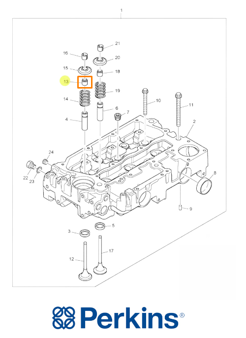 Колпачок маслосъёмный Perkins 2418M519