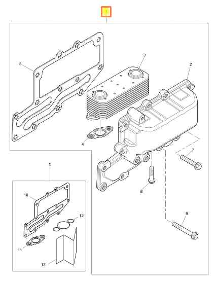 Маслоохладитель PERKINS 4134W025