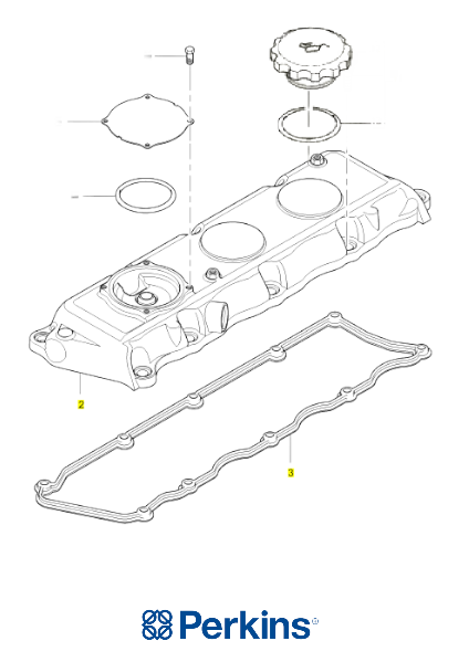 Крышка клапанная в сборе Perkins 4142X324