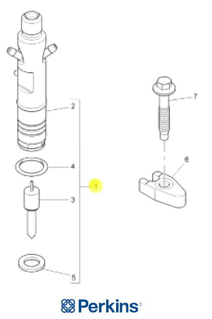 Форсунка Perkins 2645K026