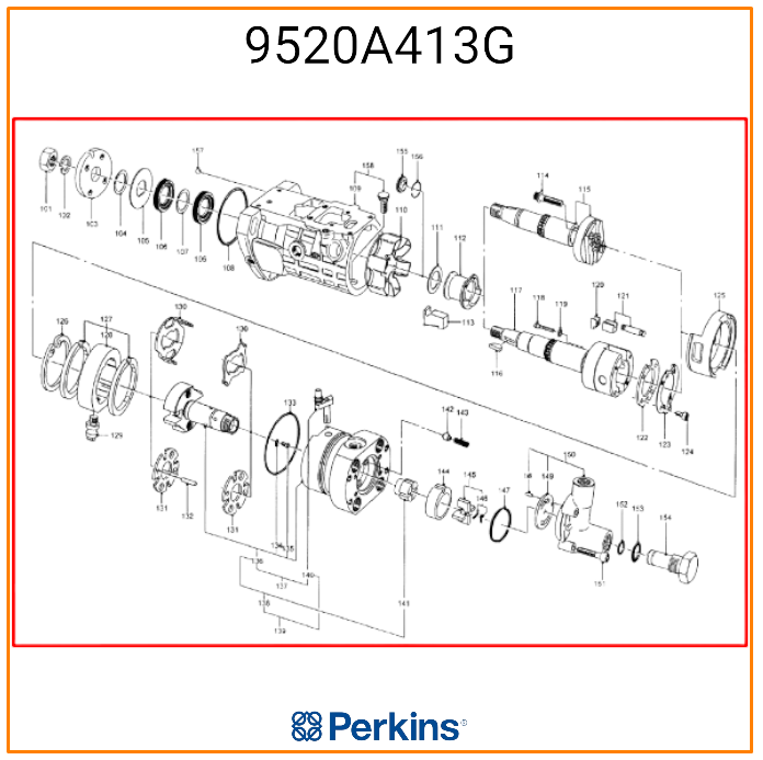 ТНВД 9520A413G Perkins RG 