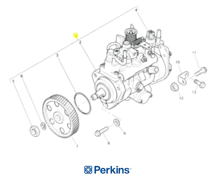 ТНВД Perkins 2644C313 Delphi 9520A383G 