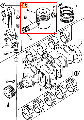 Поршень двигателя CATERPILLAR 135-0264