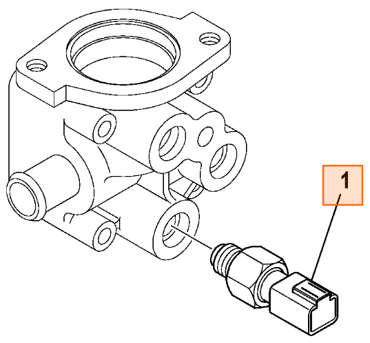 Датчик температуры JCB 701/80434, 701-80434, 70180434