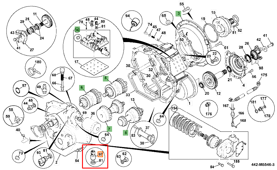 Датчик температуры КПП JCB 701/M4382