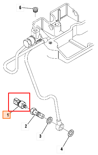 Датчик давления двигателя JCB 701/80479, 701-80479, 70180479, 185246280