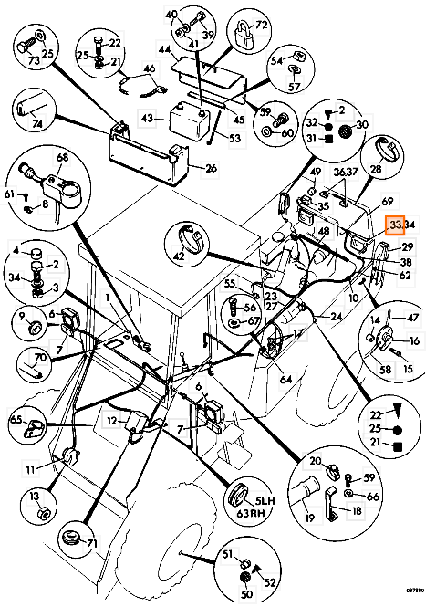 Фара JCB 700/10100, 700-10100, 70010100