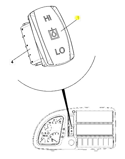 Кнопка переключателя JCB 701/E8987, 701-E8987, 701E8987