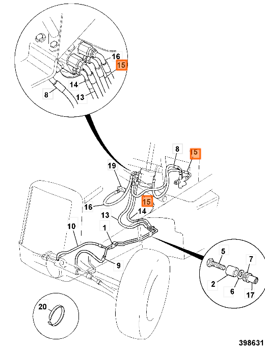 РВД шланг JCB 332/G2530