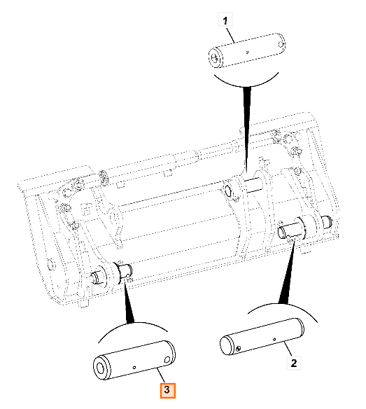 Палец JCB 332/X6283, 332-X6283, 332X6283