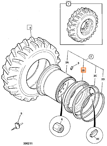 Уплотнительное кольцо диска колеса JCB 41/922903