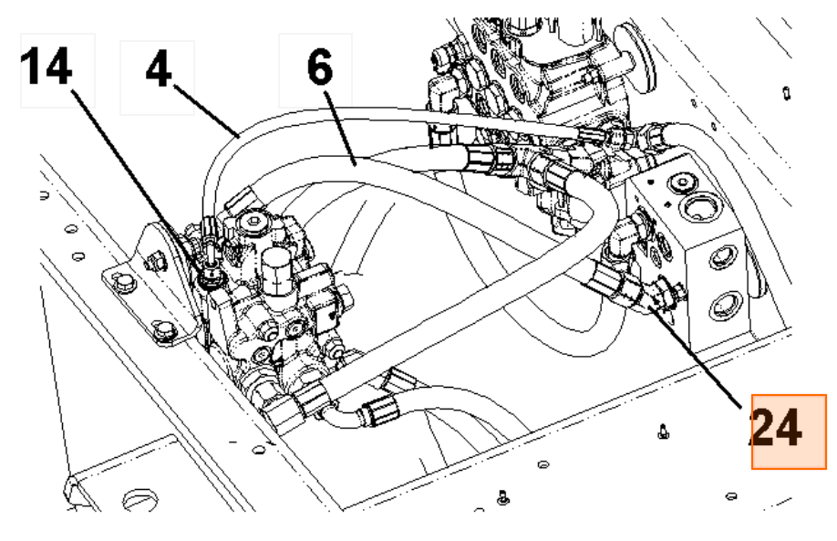 Адаптер угловой гидронасоса 332/G7584