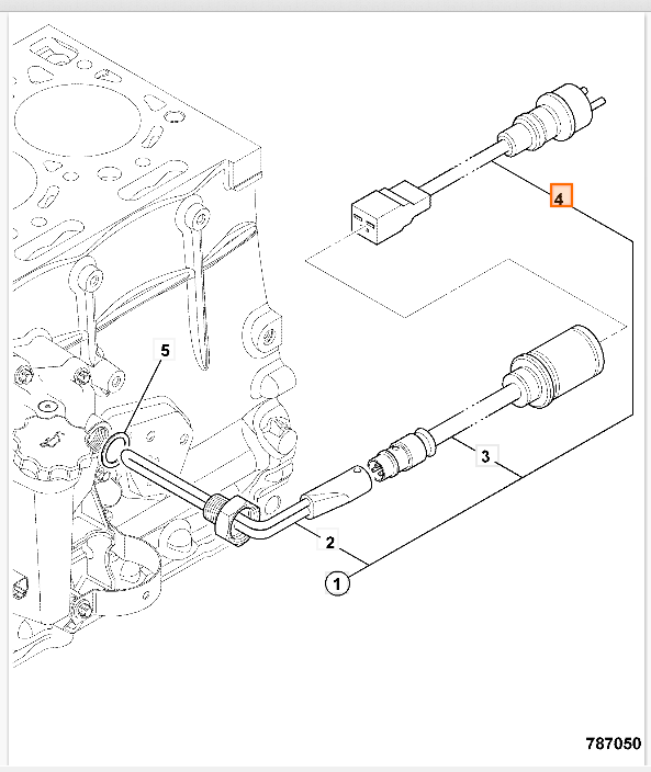 Проводка подогревателя блока 230V JCB 721/12094