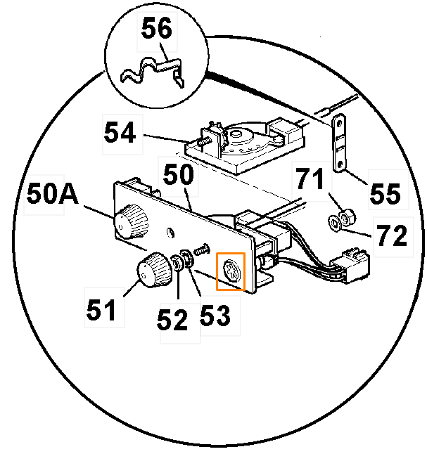 Кнопка кондиционера JCB 998/10913, 998-10913, 99810913