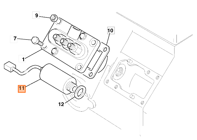 Соленоид JCB 333/D9799