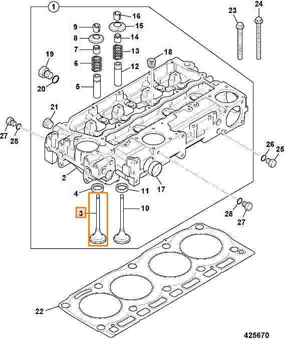 Впускной клапан RG JCB 02/202941