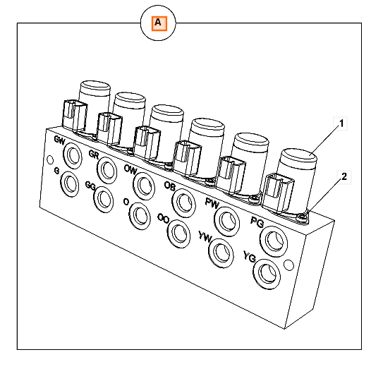 Распределительный блок соленоидов JCB 332/F7297