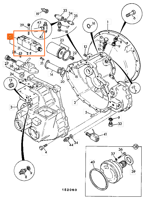 Клапан соленоид КПП JCB 25/960800