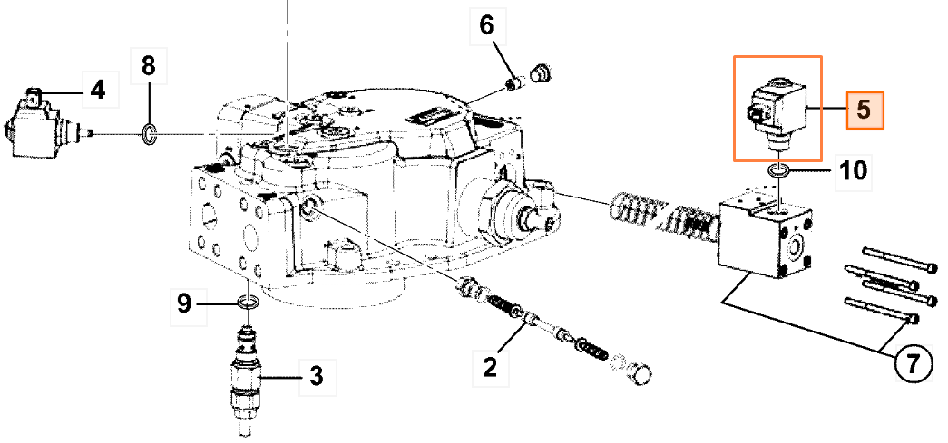 Клапан соленоид JCB 333/D5474