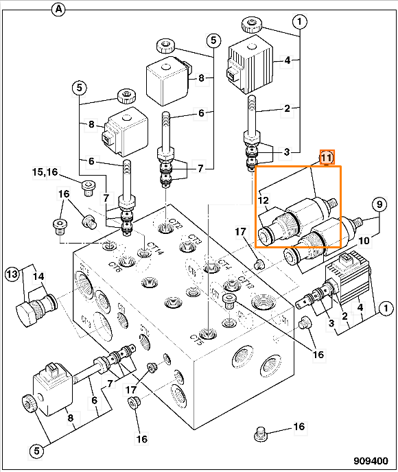 Предохранительный клапан JCB 25/223719