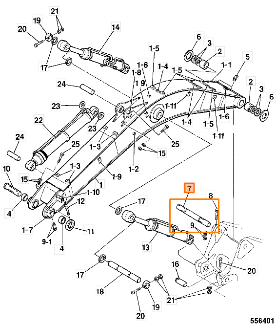 Палец JCB JLV0939