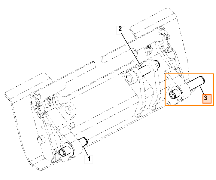 Палец ковша JCB 332/X4761