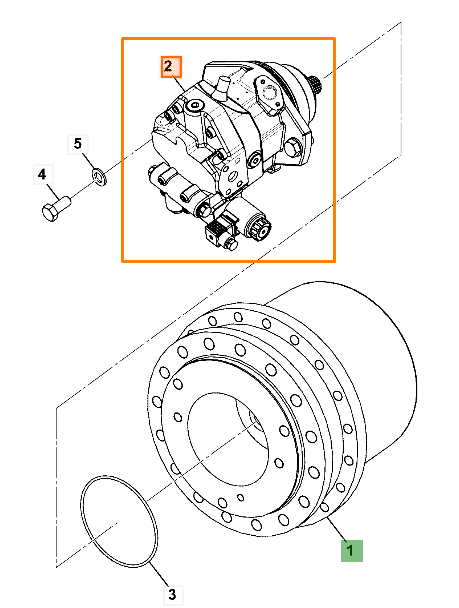 Гидромотор JCB VIBROMAX 7241/20250