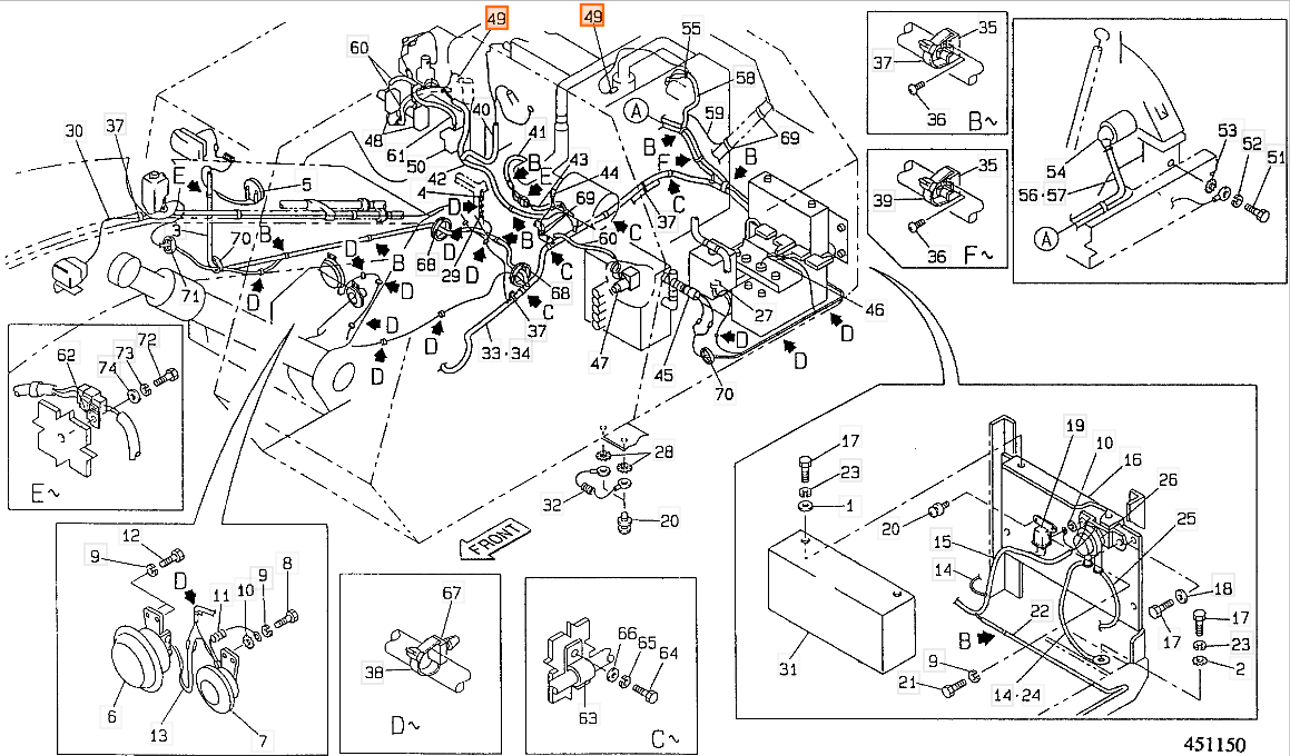 Датчик температуры JCB KMH0367