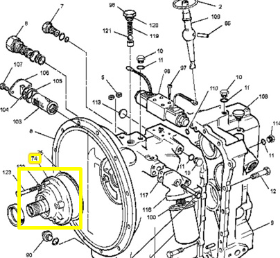 Насос КПП Caterpillar 121-7385, 1217385