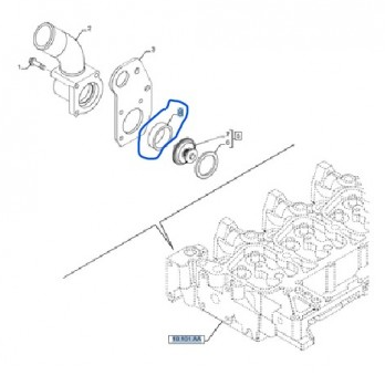 Прокладка термостата Iveco 504062856