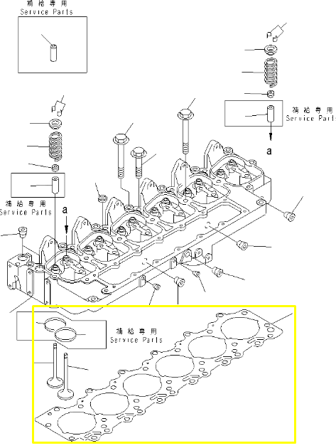 Прокладка ГБЦ двигателя Cummins 6BT Komatsu 6735-11-1810, 6735111810
