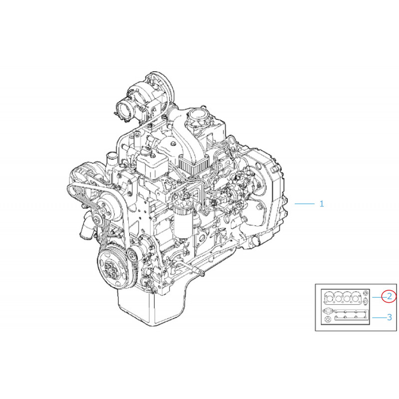 Полный набор прокладок IVECO, Komatsu, Case 8094741