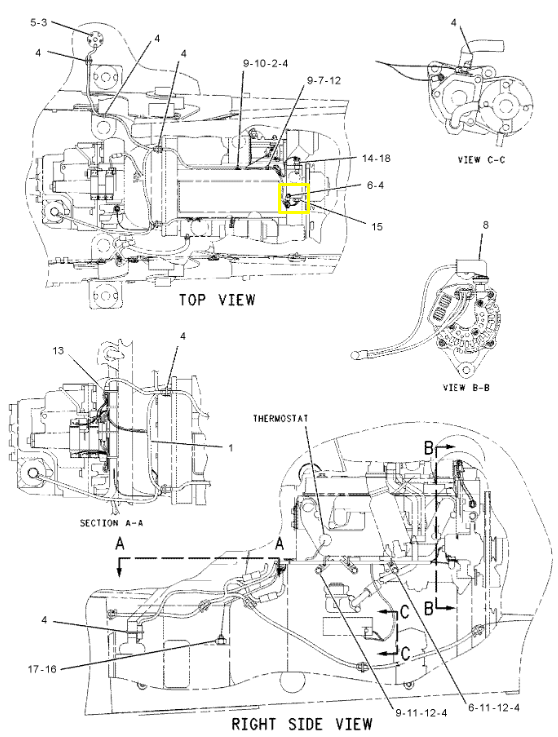 Датчик температуры Caterpillar 244-3106, 2443106