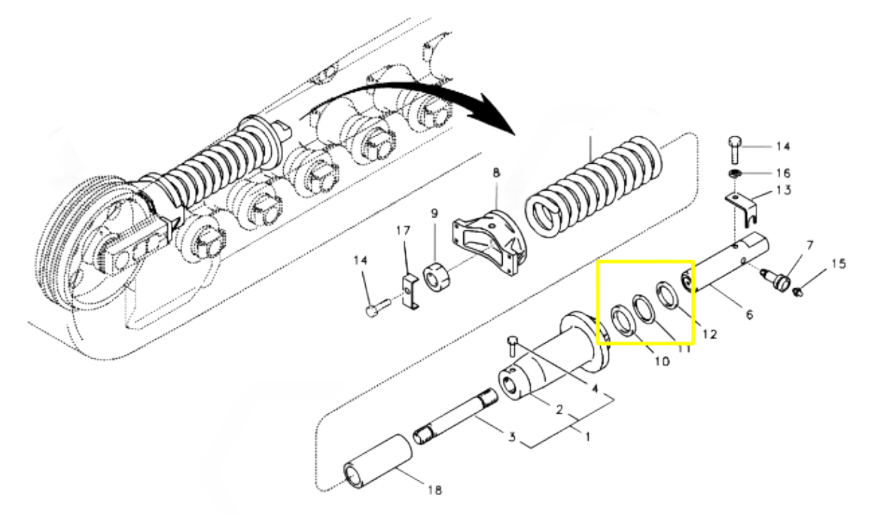 Комплект уплотнений Volvo 8038-00010, 803800010