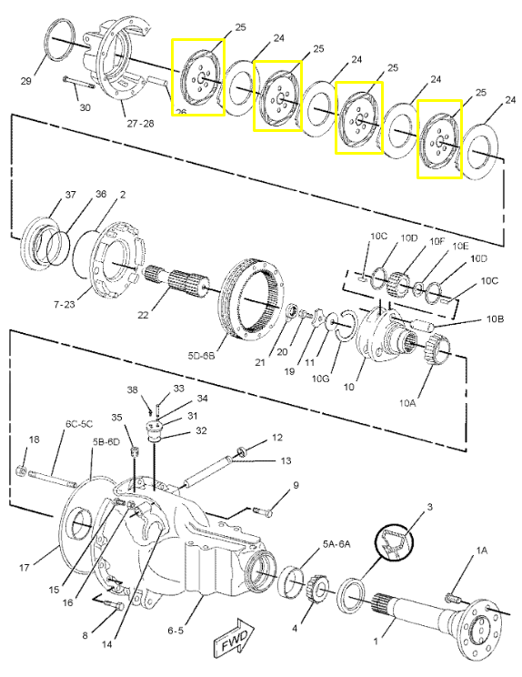 Фрикционный тормозной диск Caterpillar 230-4017, 2304017