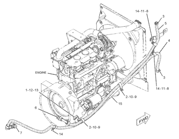 Топливный шланг в сборе CAT 214-3753, 2143753