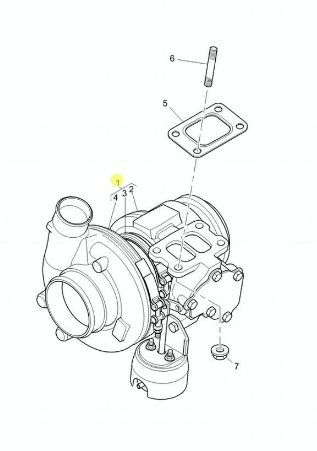 Турбокомпрессор Perkins 2674A256, 10709880002, 10701970002, 3159810