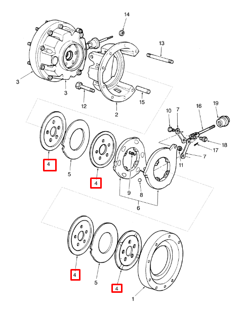 Диск фрикционный CASE, New Holland 47123297, 87305713