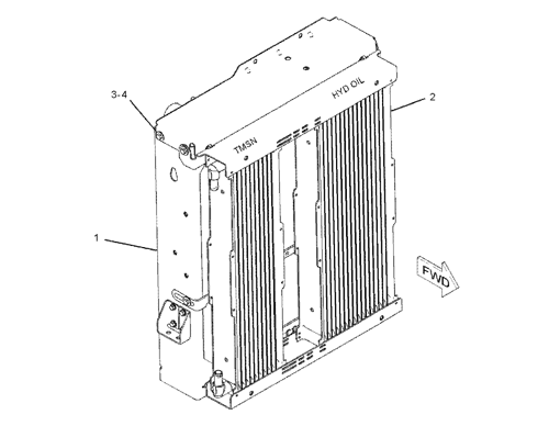 Радиатор охлаждения Cat 210-5948, 2105948