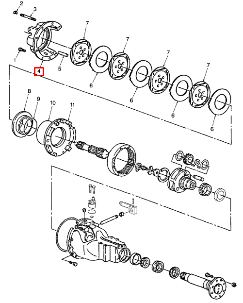 Корпус тормозного механизма левый New Holland 86536753, 87367566