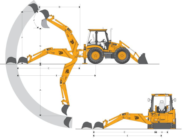 Шток цилиндра подъёма задней стрелы 120x65mm JCB 590/40156, 59040156
