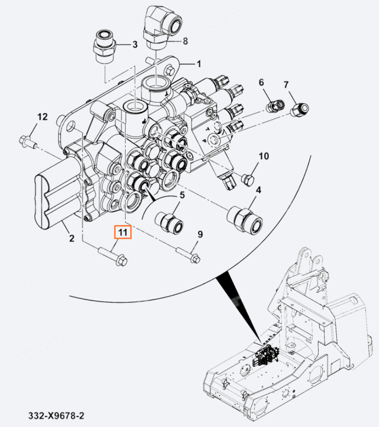 Болт JCB 1317/3411Z, 1319/0411Z, 1317-3411Z, 1319-0411Z