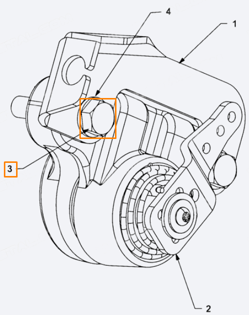 Болт демпфера JCB 826/11393, 826-11393 