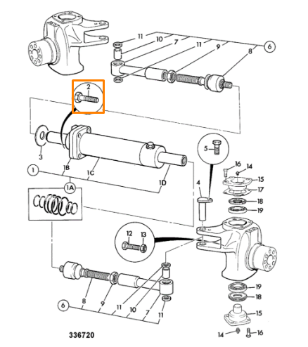 Болт JCB 1315/3821Z, 1315-3821Z