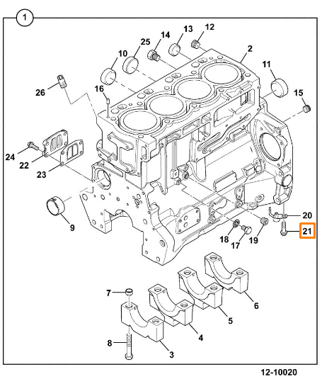 Болт масляной форсунки RG JCB 02/291178, 02-291178